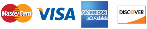 accepts master card visa american express discover